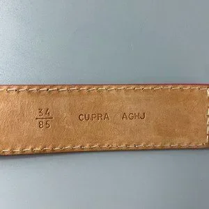 Bally Orange-red Patent Leather Belt, Size 34\'\' / 85 CM Bally | Accessories | Bally Orangered Patent Leather Belt  main image 3
